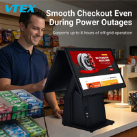 Kioscos de Pago de 15.6 Pulgadas con Procesador Core I5/I7, Pantalla Dual de Alta Definición, Impresora Térmica Opcional, Terminal POS con Batería UPS Integrada