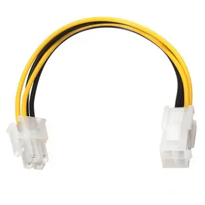 20cm 8 Inch ATXP4EXT ATX 12V 4 pin Male to 4Pin Female PC CPU Power Extension Cord Connector Adapter
