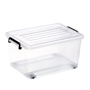 Toptan 15l şeffaf şeffaf plastik saklama kabı satılık saplı - Product Image 1