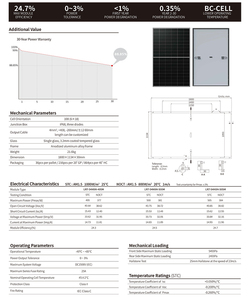 Pannelli Solari Longi Hi Mo X10 <span class=keywords><strong>Scientist</strong></span> LR7-54HVH 495~505M Bifacciali Completamente Neri 495W 500W 505W Mono Vetro Singolo - Product Image 2