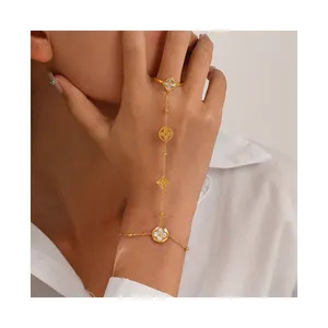 Exquisite Distinctive Fashion Charming Colorful Finger Chain Bracelet Spot Wholesale