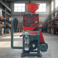Moulin à riz brun 3-en-1 et décortiqueuse de paddy 220V, machine de décorticage automatique à moteur essence pour usage domestique et petites exploitations agricoles