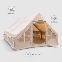 Tente gonflable pour plusieurs personnes, tente de camping extérieure, imperméable, résistante au soleil et au froid, abri familial portable et personnalisable