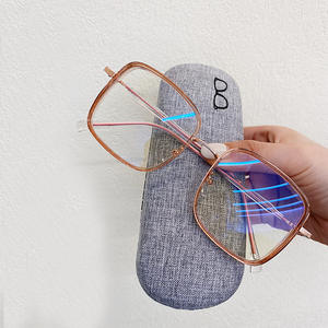 Nuevas gafas TR90 anti luz azul con montura cuadrilátera, estructura metálica completa, lentes AC, gafas para computadora, para uso a la moda. - Product Image 3