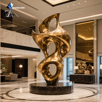 Sculpture en bronze Art d'intérieur créatif pour hôtels de luxe espaces publics jardins temples villas Figure en bronze abstraite pour l'extérieur
