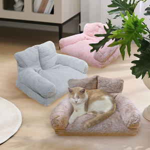C4P Usine Vente Directe 22 pouces entraîneur Canapé Fourrure De Lapin Personnaliser Doux Confortable Chat Lits pour Intérieur Chats Chiot Chien Lit - Product Image 4