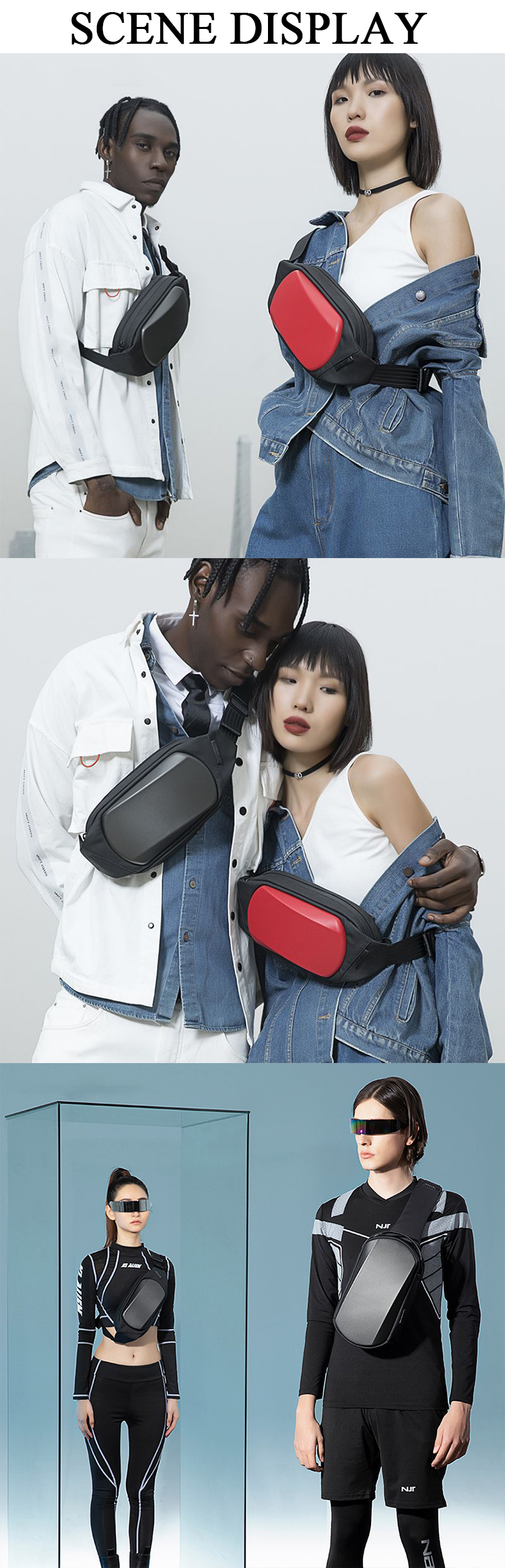 Ins Chic Fanny Pack Women PU Leather Waist Belt Bag Girls Crossbody Bags Phone Purses luxury handbags Fashion designer chest bag
