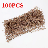 100 pièces extracteur de Dent fils ondulés pour panneau de soudeuse par points tirant des fils de Wiggle consommables de Machine de soudage par points