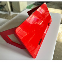 Panneaux de rebond de football portables en HDPE noir, panneaux de rebond de football en plastique haute densité avec service de découpe