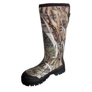 รองเท้าบูทล่าสัตว์ของผู้ชายลายพราง OME/ODM รองเท้าบูทกันฝนยางนีโอพรีนขนาด5มม. 100% กันน้ำสำหรับฤดูหนาวสำหรับตกปลาเป็ด - Product Image 3