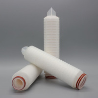 Cartouche filtrante AB1PFR7PVH4 de remplacement, membrane PTFE hydrophobe double couche 0,2 µm pour filtration stérile de gaz et d'air