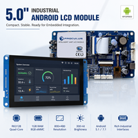 Placa LCD TFT Industrial Inteligente Android de 5 Pulgadas RK3128 con Resolución 800x480, Voltaje 6-24V y Puerto Serial UART para Aplicaciones de Horneado