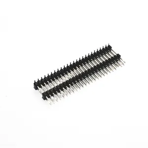 10 Pin 2.54mm Single Row Pin Header 4p Female Header 2.54 0.5mm Male Pin Header Adapter Single Row 1~40pin Double Row 2~80pin