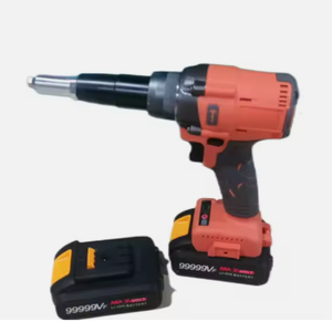 أداة برشمة كهربائية لاسلكية عالية المبيعات بقوة 10000 نيوتن، متوفرة باللون الأسود والأزرق والأحمر، تعمل بالبطارية، ذات جودة صناعية وشوط 20 ملم - Product Image 3