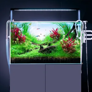 NIHAO WRGB Spectrum Aquarium Light Extendable Brackets Planted Aquarium Light Dimmable for Freshwater Fish Tank