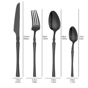 Stainless Steel Cutlery <b>Knife</b> <b>Fork</b> <b>Spoon</b> <b>Set</b> Western Steak Gold Cutlery <b>Set</b> Silverware Suitable for Wedding Event Gifts - Product Image 4