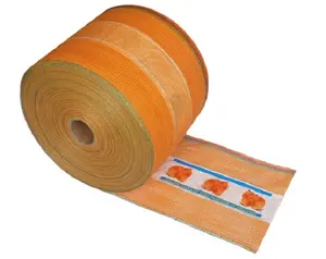 Pp leno tecidos de malha, pp selado rede de embalagem frutas vegetais saco em rolo