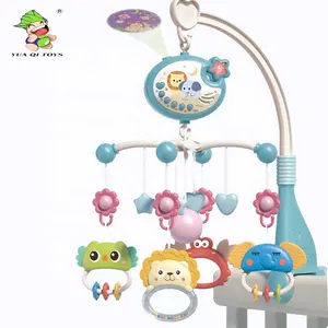 YQ 360 Xoay Bé Crib Di Động Với Sao Đèn Chiếu Âm Nhạc Box & Rattle Âm Nhạc