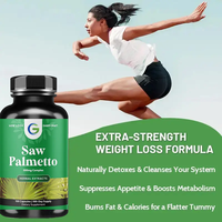 Capsule d'extrait de palmier saw OEM Ausreson prend en charge la santé de la prostate Supplément immunitaire Anti-fatigue Saw Palmetto Capsules