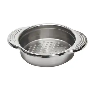 Hot Selling Unique No-Mess Dishwasher Safe Design Stainless Steel Tuna Press Lid Oil Drainer Food Can Strainer