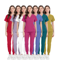 XUEXIN Nouveau Design Ensemble de gommages hospitaliers Spandex d'allaitement et uniformes de soins médicaux extensibles Infirmière Fit Chirurgical Femmes Hommes Gommage