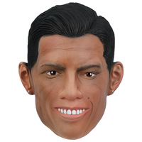 Masque réaliste en latex et silicone pour le visage entier, idéal pour Halloween, cosplay, fêtes, films, prothèses, visage d'homme artificiel, mascarade, drôle et amusant