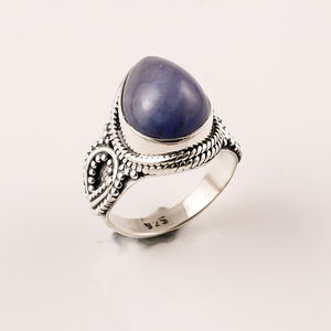 แหวนพลอยอเมทิสต์แบบเหลี่ยมเพชรพลอยธรรมชาติทำมือ925แหวนเงินสเตอร์ลิงเครื่องประดับเงินคุณภาพดี - Product Image 3