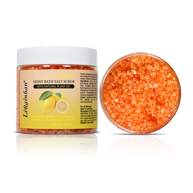 Gommage au sel de bain au citron brillant