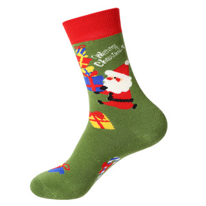 HY-4281 2024 nouveau Terry <span class=keywords><strong>X</strong></span> Mas chaussette hommes femmes équipage Style en gros créatif bande dessinée noël chaussettes Couples - Product Image 6