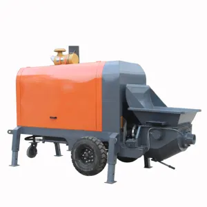 30立方米/h 45kw柴油发动机便携式拖车安装式混凝土泵机械混凝土输送泵制造商