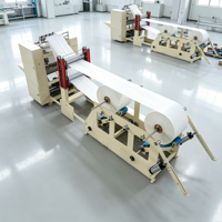 Máquina Automática para Fabricar Papel Tisú Facial, Rollos Pequeños, Servilletas y Papel Higiénico
