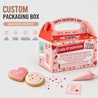 Boîte à pâtisserie personnalisée avec poignée en papier, emballage portable pour emporter, pour mousse au chocolat, cupcakes, desserts, biscuits