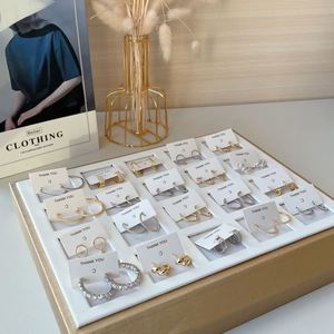 Dylam Stylish Trendy 925 Sterling <b>Silver</b> Luxury 18K Gold Plated Fashion Custom Design Korean Women <b>Hoop</b> Earrings - Product Image 3