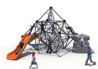 Uitbreiden Klimserie Buitenspeeltoestellen Kinderen Fysieke Fitness Touw Net In Openbare Parken