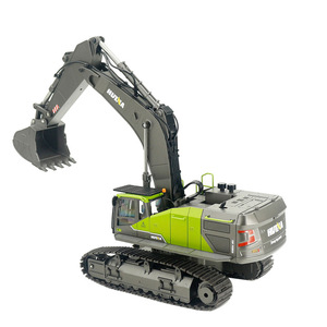 Excavatrice RC HUINA 1593 1/14 en alliage métallique, tracteur à chenilles d'ingénierie, voiture télécommandée électrique 2.4G, jouets de véhicules RC pour enfants - Product Image 4
