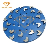 Plaque de disque de meulage diamant 10 pouces Premium 20 flèches