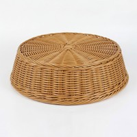 Panier de rangement multifonctionnel suspendu en rotin synthétique PP tressé, écologique, pour la maison, la cuisine, la salle de bain, la garde-robe, les outils