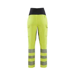 BLAKLADER - 710016423399L Pantalones premamá elásticos de 4 vías hi-Vis para mujer Amarillo/Negro-EAN 7330509695074 ROPA DE TRABAJO DE 2017 - Product Image 2