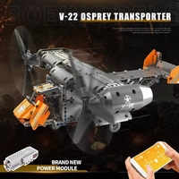 MOULD KING 15043 jouets de voiture RC haute technologie MOC-10855, blocs de construction de modèle d'avion en briques pour garçons