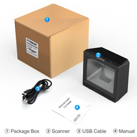 GTCODESTAR GT-9900B Lector de Códigos QR Omnidireccional 1D 2D, Módulo de Escáner de Código de Barras USB de Escritorio para Sistema POS