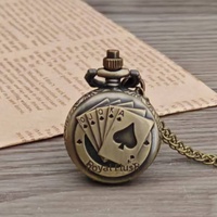 Koleksi Grosir Jam Tangan Saku Quartz Logam 27mm Model Lipat Kecil Vintage Berlubang Angka Romawi
