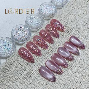 Décoration d'ongles en paillettes acryliques, poudre d'ongles sirène Aurora, paillettes holographiques, paillettes d'ongles, paillettes scintillantes - Product Image 6