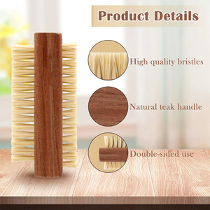 Cepillo de Madera Natural para Limpieza de Uñas con Logotipo Personalizado, Ecológico, de Doble Cara - Product Image 4