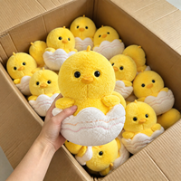 Vente directe usine : Peluche poussin en fourrure, jouets en peluche doux de dessin animé, animaux en peluche de 8 pouces, jouets pour machine à griffes pour jeux d'arcade