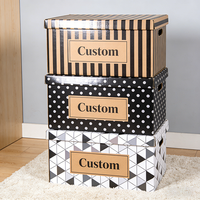 Organisateur de rangement grande capacité TongKun avec couvercle, boîte de rangement robuste