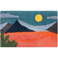 Luxurious Bath Anti slip Fluffy Rugs for Living Room Super Absorbent Microfiber Custom Rugs Hand Tufted Carpet Bath Mat