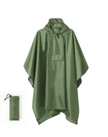 Poncho de pluie tactique YAKEDA imperméable vert OD, abri de survie, imperméable camouflage tactique, équipement de chasse en plein air