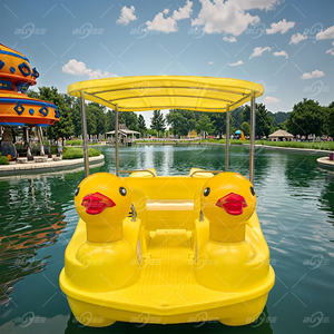 Bote Eléctrico Tipo <span class=keywords><strong>Pato</strong></span> de 5 Plazas, Yate Deportivo Estable para <span class=keywords><strong>Pesca</strong></span>, Adultos y Niños, Material PE, Batería, Bote de Remo para Lagos - Product Image 5