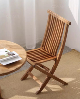 Chaise pliante en orme antique de qualité en bois massif chaise de salle à manger pliante d'intérieur pour la maison Villa appartement utilisation d'hôtel