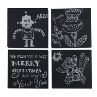 Blocs-notes autocollants classiques 3x3 pouces, 100 feuilles/bloc, personnalisables avec logo, couleur noire